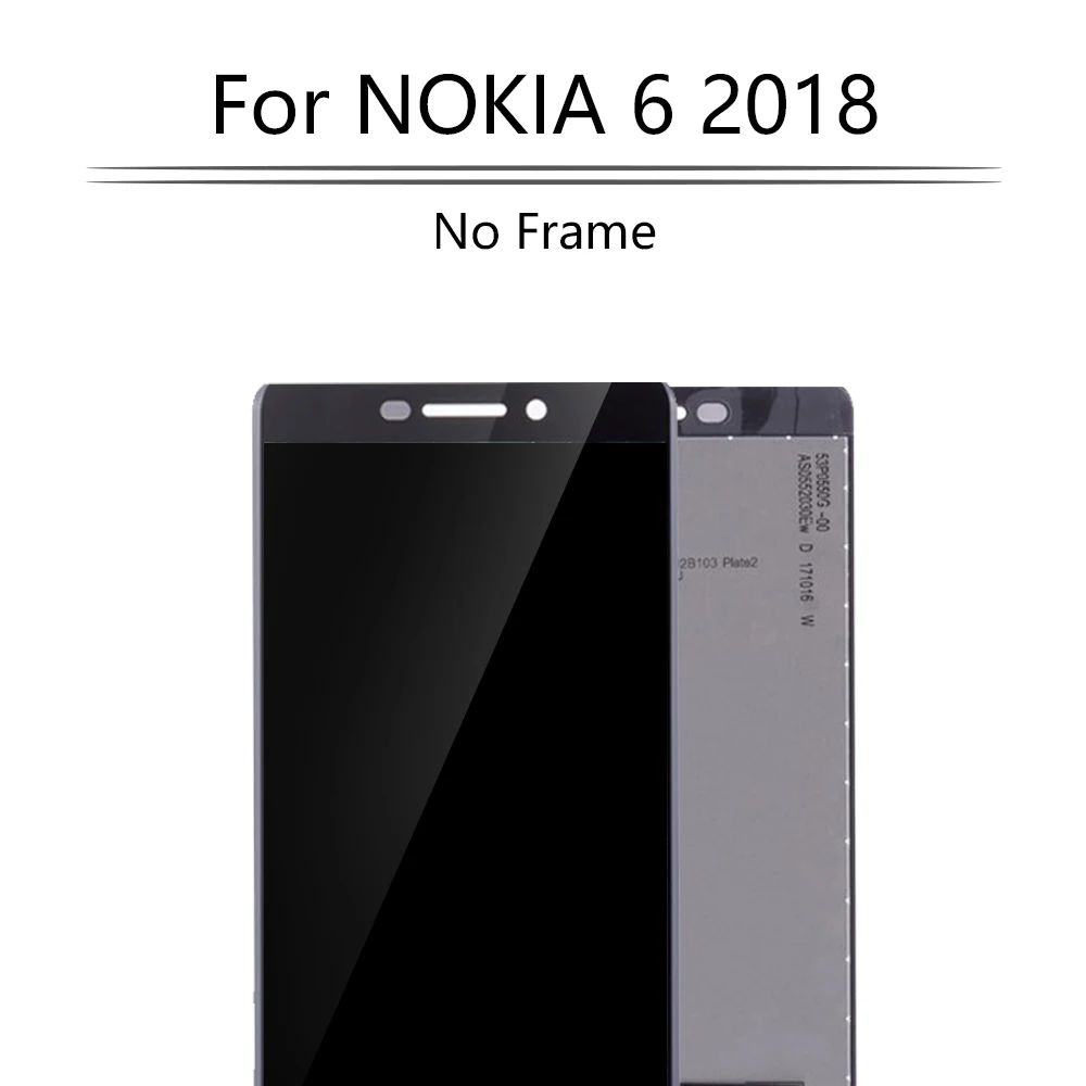 Оригинальный ЖК дисплей 5 &quotдля NOKIA 6 2018 сенсорный экран для Дисплей 1 N6 2 й