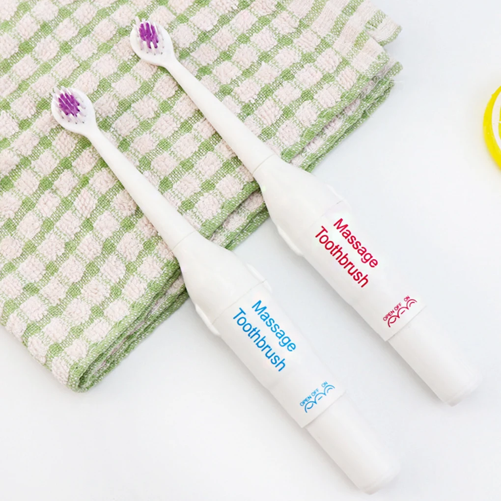 Горячая распродажа электрическая массажная зубная щетка с батарейным питанием