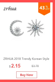 ZRHUA новые модные хорошие продажи 925 стерлингового серебра звезда серьги аксессуары белые овальные brincos для женщин/девочек свадебные украшения