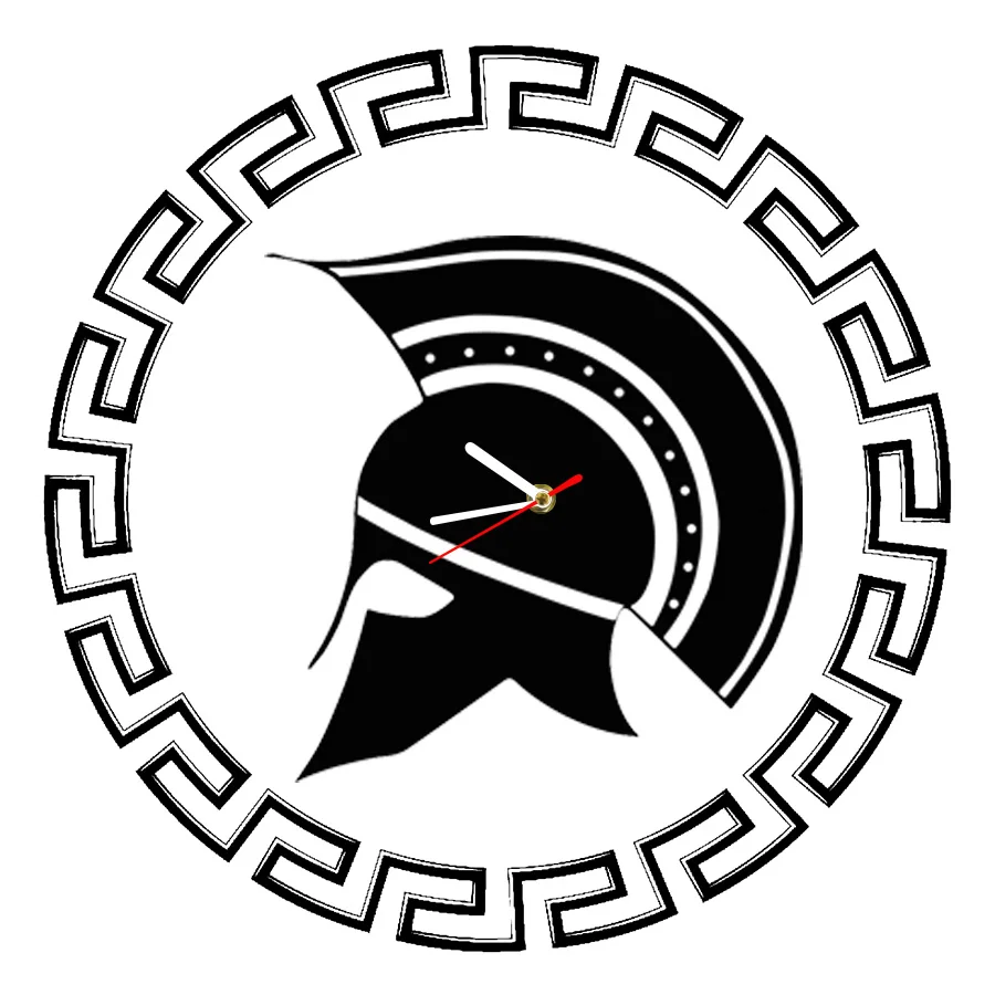 Настенные часы Sparta с силуэтом греческого шлема греческие декоративные настенные