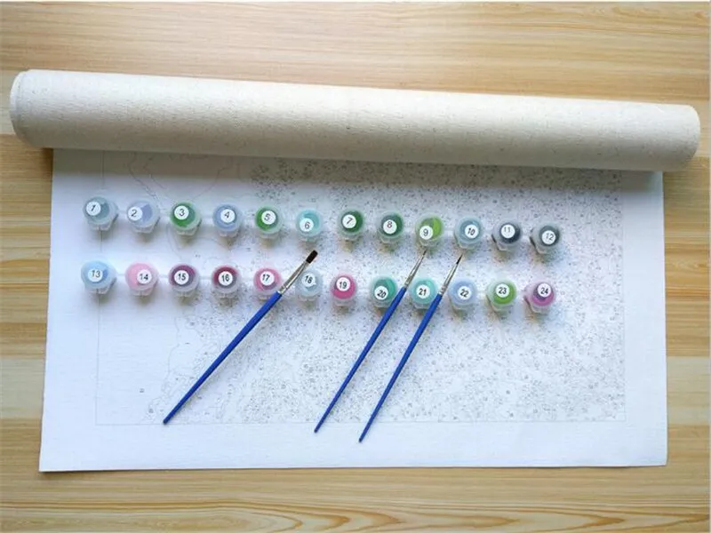 Новейшая Венецианская лодка Diy масляной Набор для рисования по номерам настенная