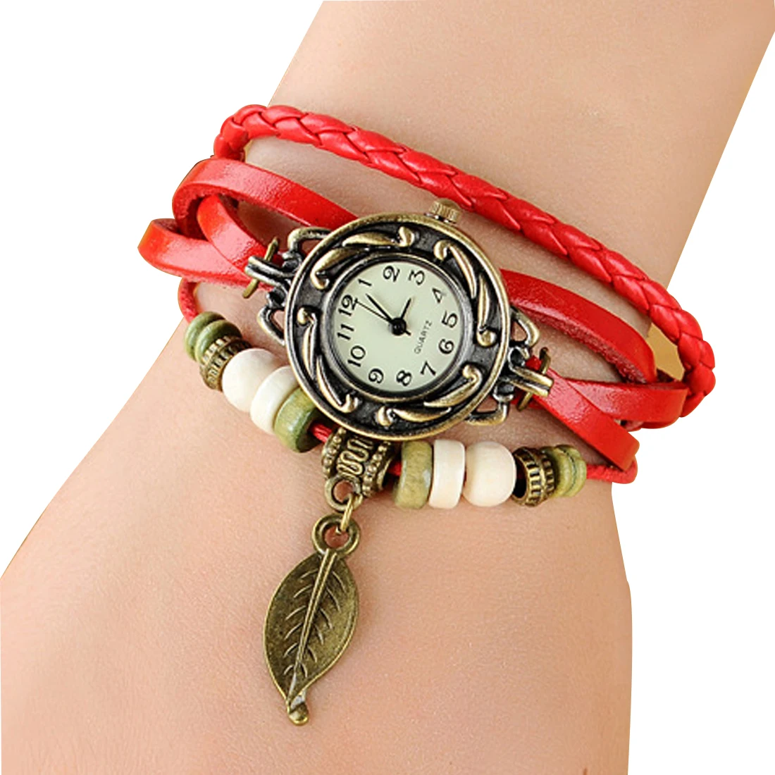 Новинка 2017 Лидер продаж кожаные старинные часы из коровьей кожи женские