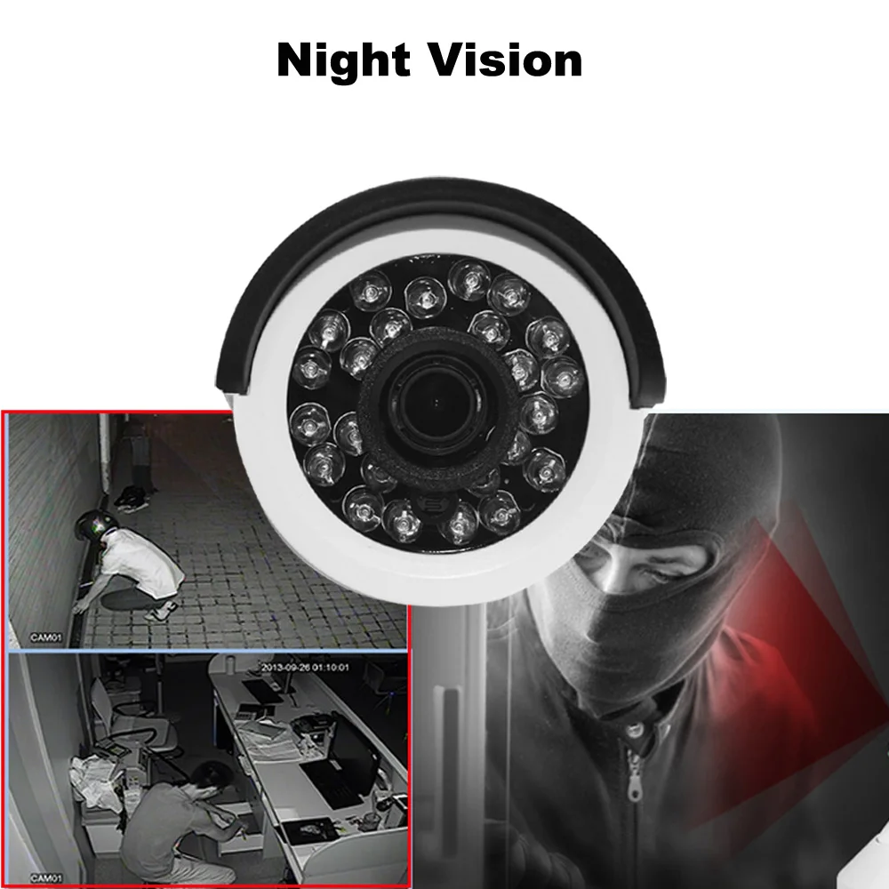 CCTV AHD камера 2.0MP внешняя HD камера безопасности 1080P аналоговая камера 5MP цилиндрическая Водонепроницаемая камера наблюдения система