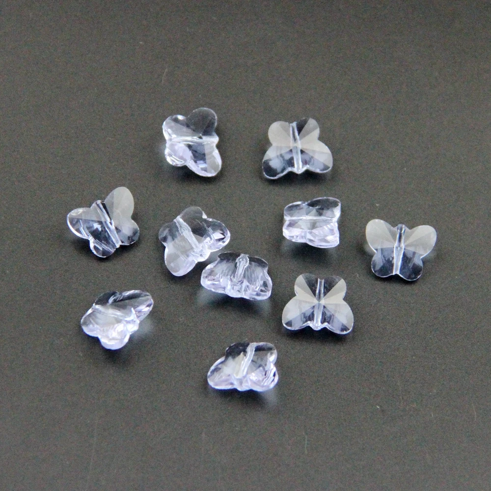 Хрустальные бусины бабочки 2000 шт./лот 14 мм с 1 отверстием светло голубого цвета