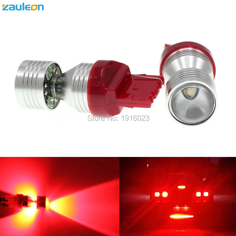 Zauleon 2 шт. T20 7440 7441 W21W красный светодиодный фонарь для замены автомобиля Высокая