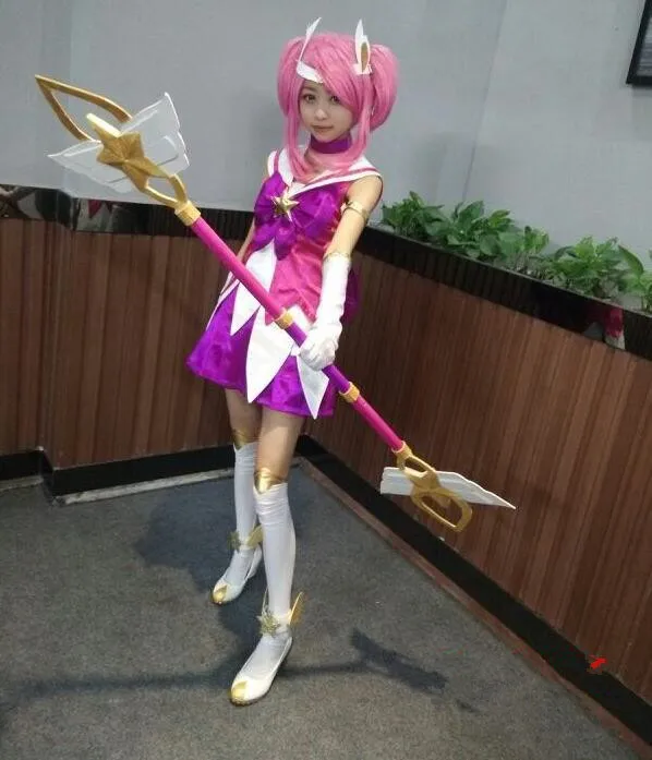 Lol новинка косплей костюм для девочек Звездный Guardian Lux униформа костюмы
