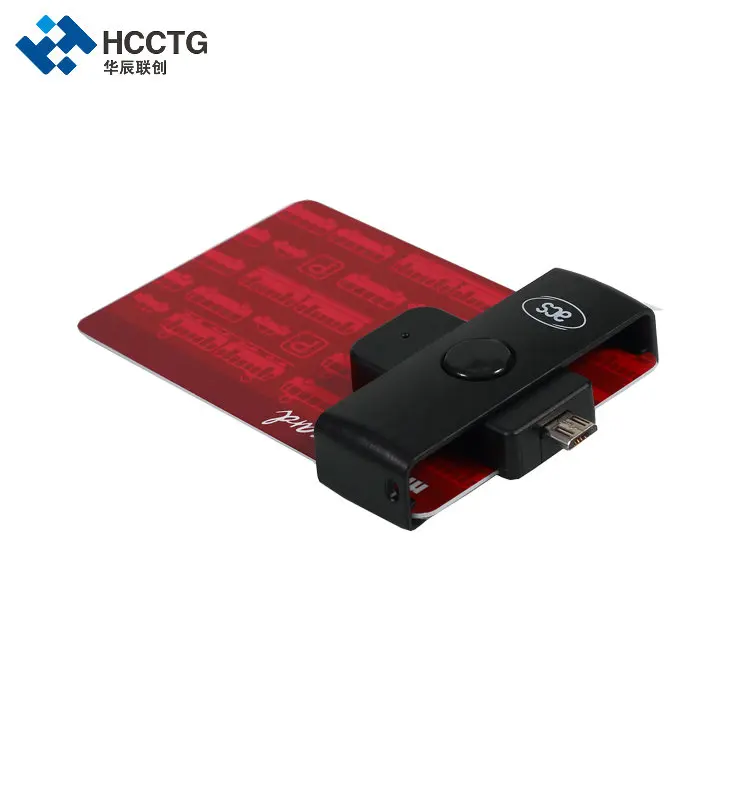 Черный Acs смарт чип кард ридер мини ACR38U ND с интерфейсом Micro USB|chip card reader|card readersmart chip