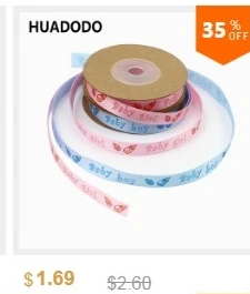 HUADODO 25 мм 10 метров Рождественская лента из органзы печатная лента для рукоделие Подарочная упаковка рождественские ленты украшения