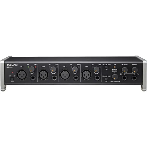 Tascam US-4x4 US4x4 4-in/4-out USB аудио MIDI интерфейс Профессиональный Компьютер студия Запись Звуковая карта с микрофонными предусилителями