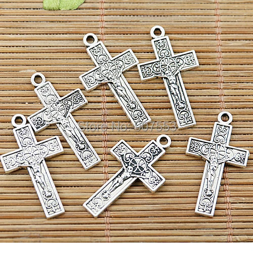 

36pcs Tibetan silver nice crucifix charms EF1372