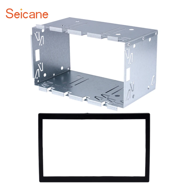 

Seicane 2 din 173*98mm Car Stereo Radio Fascia for Universal Dash Bezel Kit Cover Trim surround DVD Player panel