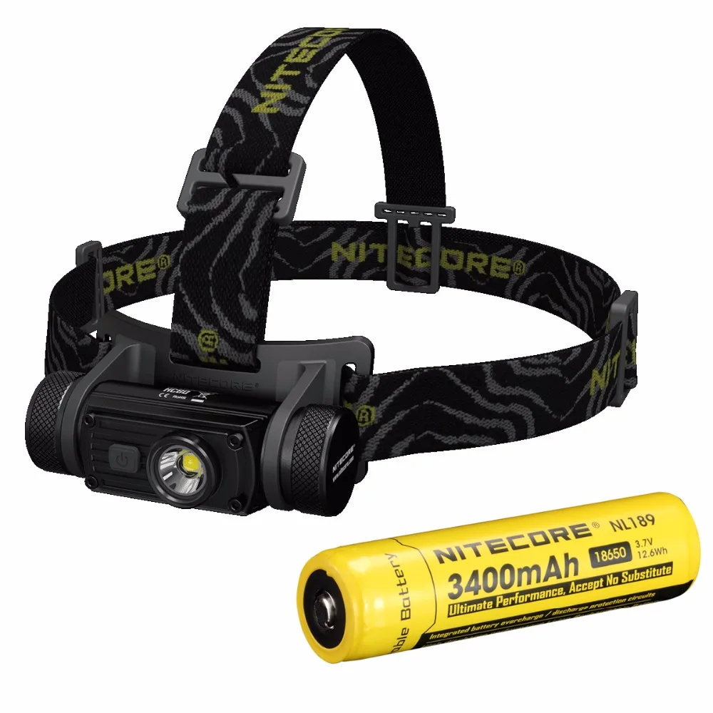 Налобный фонарь Nitecore HC60 CREE XM L2 U2 1000 люмен водонепроницаемый для кемпинга