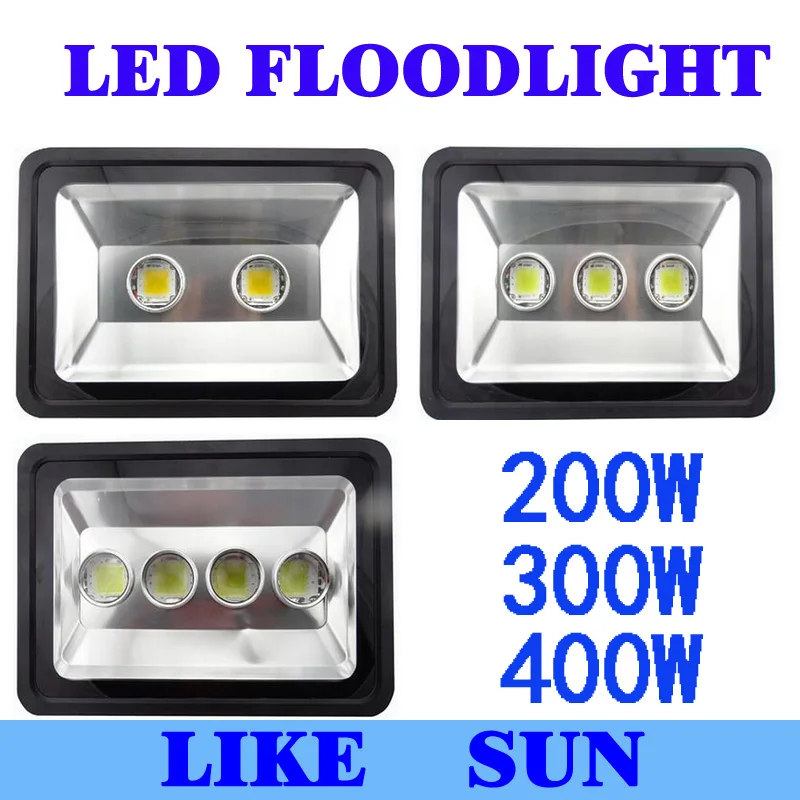 

AC85-265V 200W 300W 400W LED Floodlight Outdoor LED Flood light lamp waterproof LED Tunnel light lamp street lapms