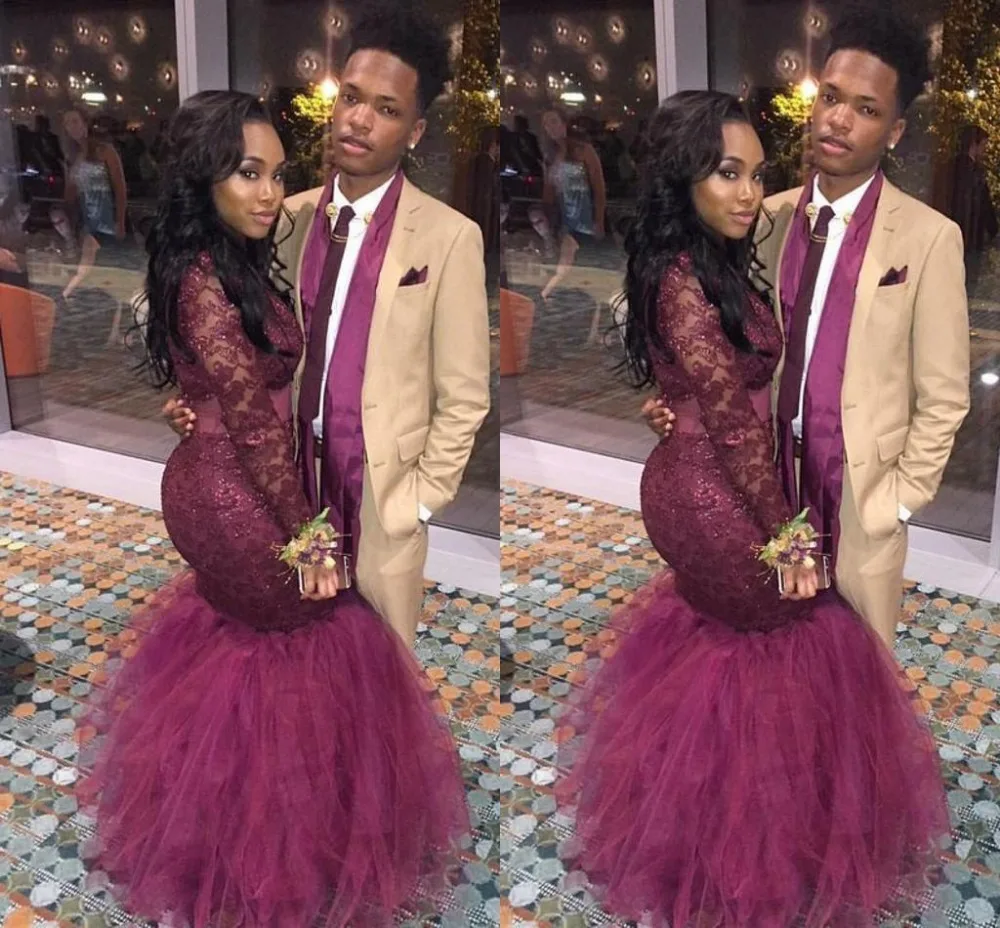 Уникальные платья русалки для выпускного вечера 2017 тюлевые кружевные вечерние с