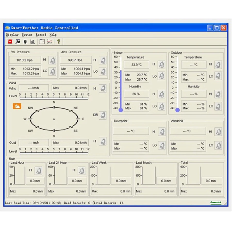 WS1041 Профессиональный Погодная станция термометр Влажность дождь давление