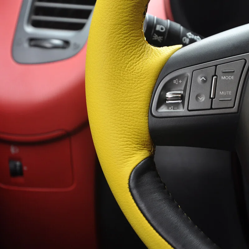Чехол из натуральной кожи для руля Kia Forte Soul Rio 2009 2011|Чехлы на руль| |