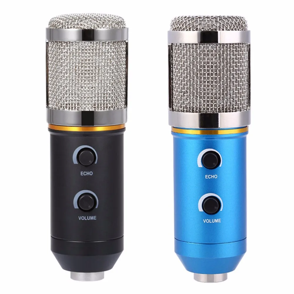 

TGETH MK - F200FL Wired Audio Sound Recording Condenser Microphone Shock Mount Holder Clip With Locking Knob 3.5mm Aux Jack