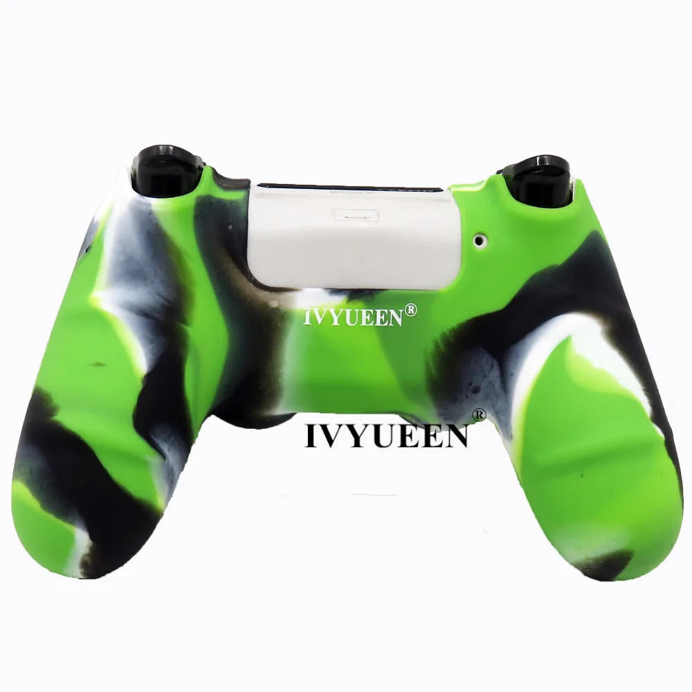 Силиконовый Противоскользящий чехол IVYUEEN для playstation 4 PS4 Pro, тонкий чехол для контроллера с рукояткой для большого пальца, колпачки для Dualshock 4