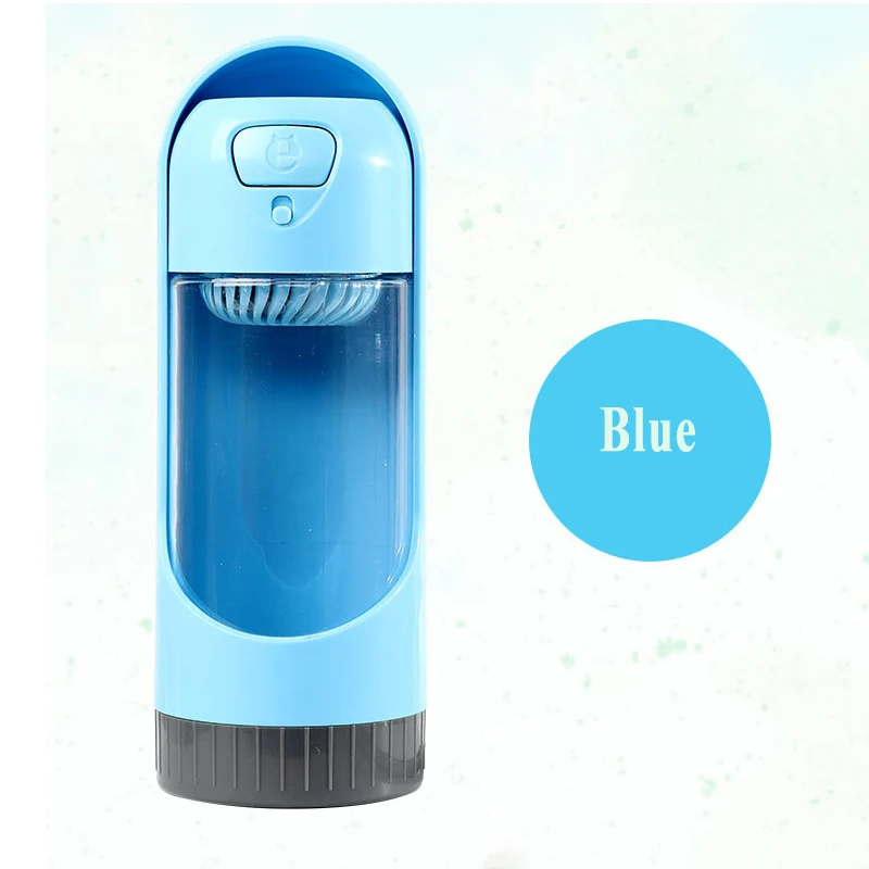 Blue Портативный Модный питомец собака бутылка для воды питомец диспенсер для воды Прочный Открытый путешествия щенков кормушка продукт для домашних животных - Цвет: Blue