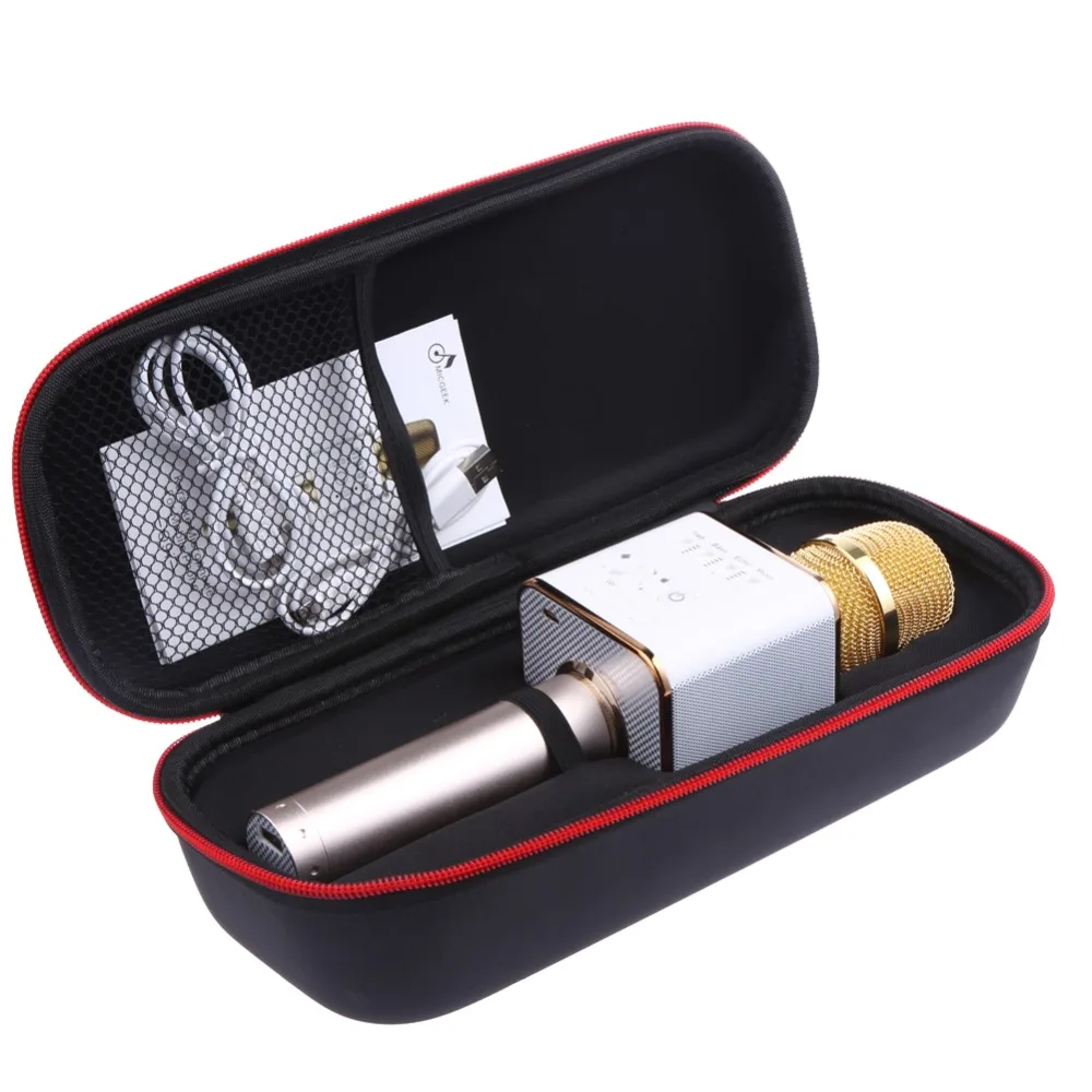 Беспроводной микрофон для караоке портативный беспроводной ручной Bluetooth 4 0 или AUX