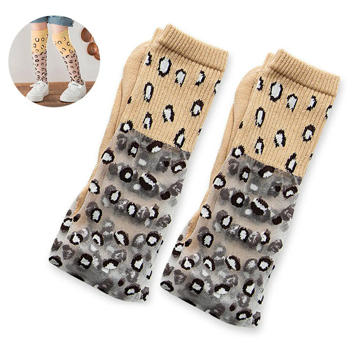 Детские аксессуары дышащие леопардовые гольфы для девочек мягкие удобные