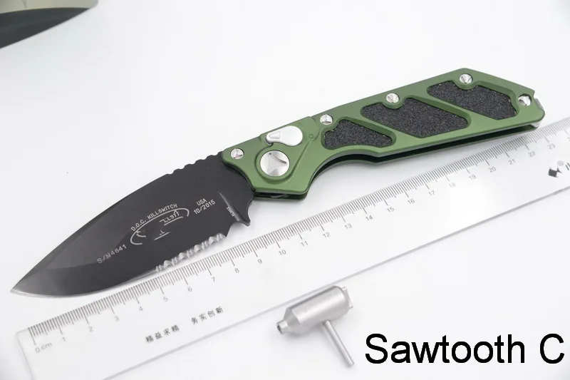JUFULE D2 Mark Elmax лезвие с алюминиевой ручкой Открытый Тактический Кемпинг Охота EDC инструмент складной обеденный кухонный нож - Цвет: sawtooth C