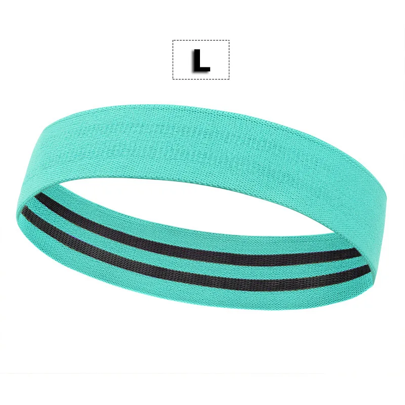 Light Blue L Унисекс лента-трофей, окружность бедра, петля, полоса сопротивления, тренировка, упражнения для ног, бедра, ягодицы, встык, полосы, нескользящая конструкция - Цвет: Light Blue L
