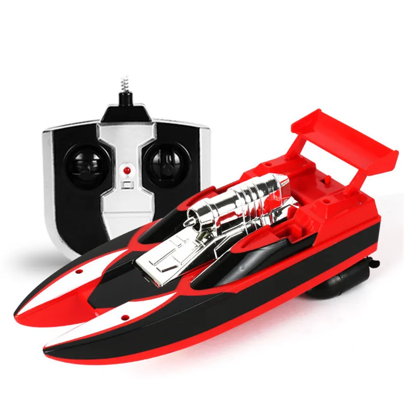 Горячая RC лодка водные игрушки подарки для мальчиков и девочек 2,4 ГГц высокоскоростные водонепроницаемые игрушечные яхты Brinquedos летние пляжные морские игрушки - Цвет: A