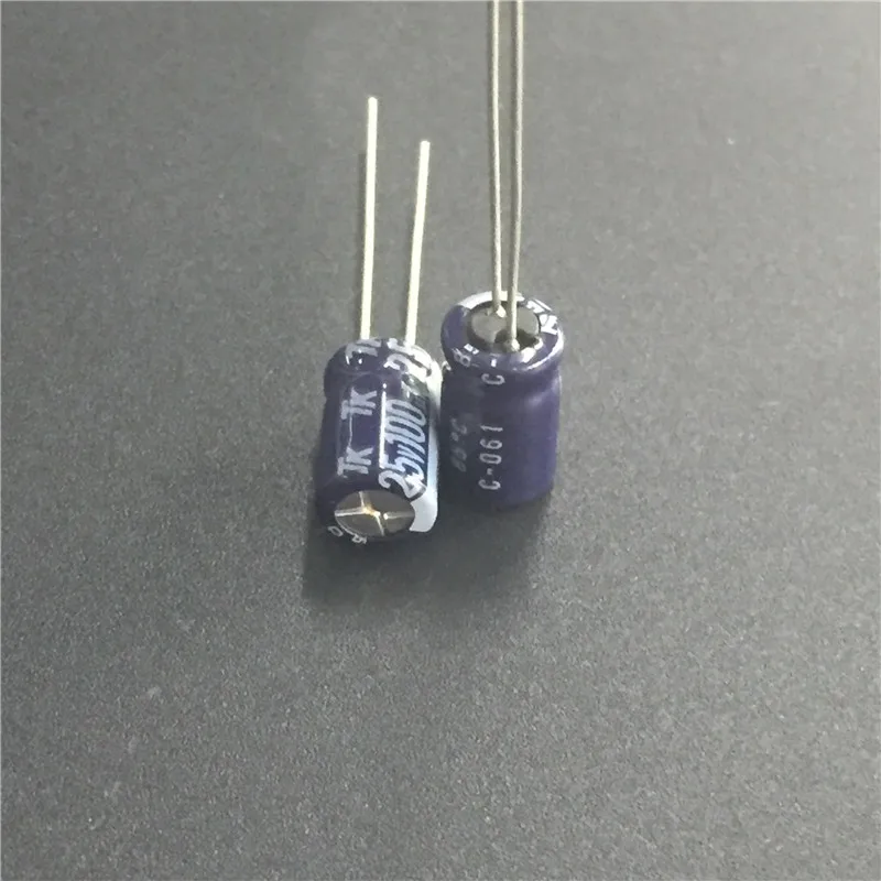 10 шт./100 шт. 100 мкФ 25V TK 6 3x11 мм высококачественный оригинальный 25V100uF алюминиевый