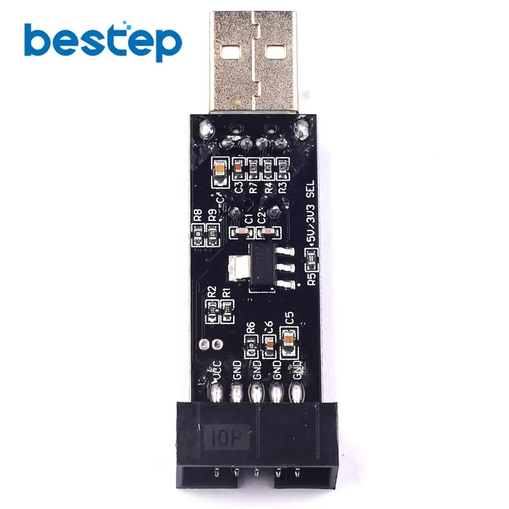 1 шт. USBASP + кабель для загрузки USBISP AVR программатор USB ATMEGA8 ATMEGA128 Поддержка Win7 64 K|avr