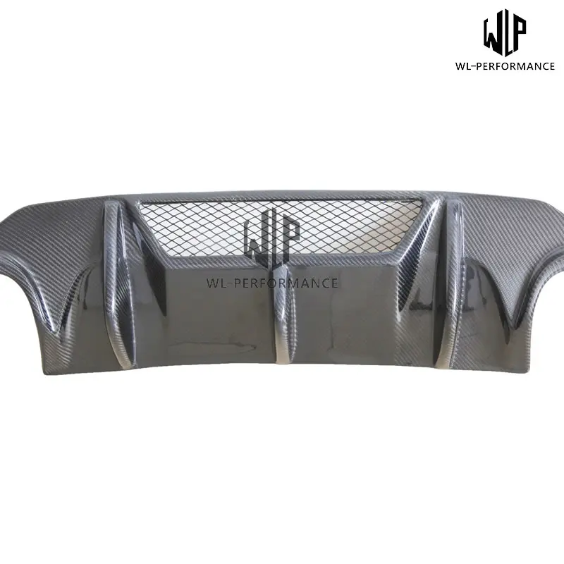W204 V стиль карбоновое волокно задний диффузор для губ автомобильный Стайлинг