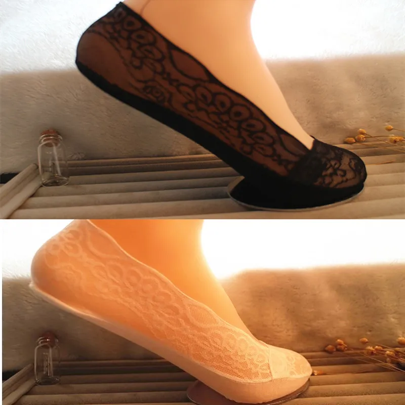 2019 летние женские хлопковые кружевные невидимое нескользящее покрытие без