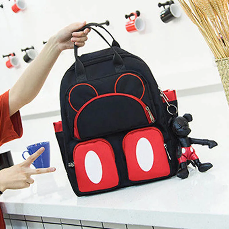 A Mini bag DISNEY дорожный рюкзак, сумки для подгузников, брелок для ключей, водонепроницаемая сумка для подгузников для мам, висячие Сумки для мам - Цвет: A Mini bag
