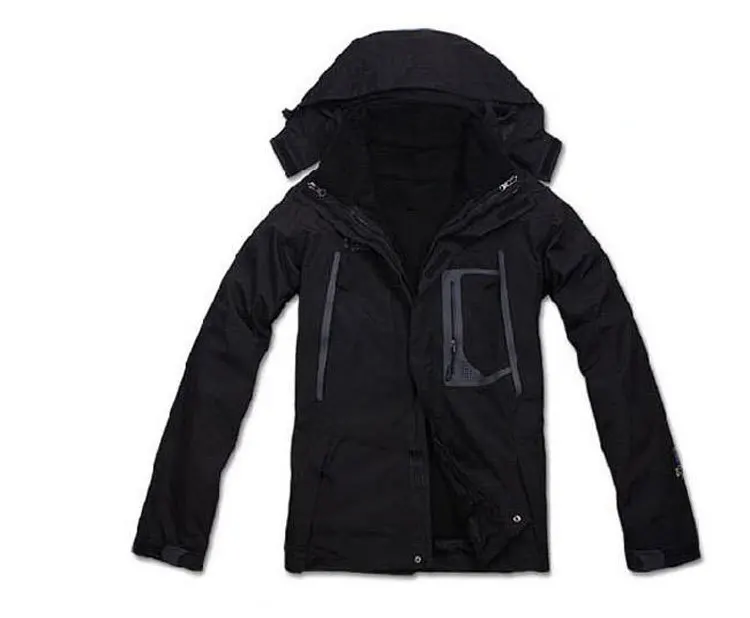 outdoor sports autumn winter clothing men hooded jacket ice skiing camping climbing breathable jackets removable liner (C002) | Спорт и