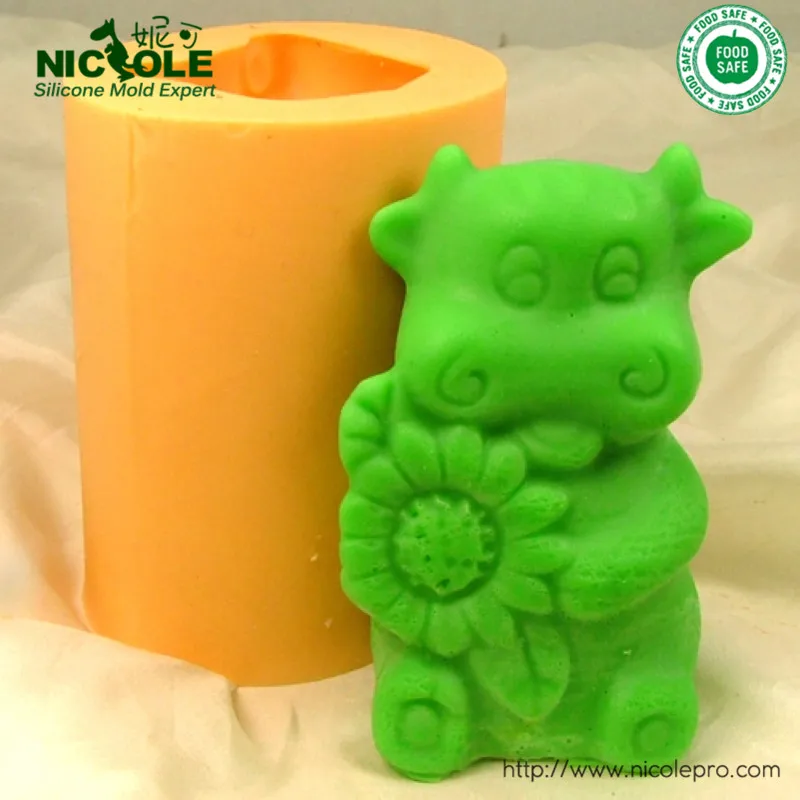 3D милые коровы DIY полимерные глиняные формы ручной работы декоративные мыло