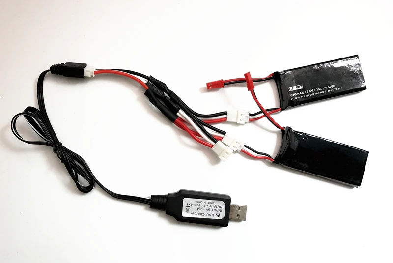 Hubsan H502S H502E Аккумулятор 7,4 V 610mAh lipo аккумулятор 15C с usb зарядным устройством Набор для H502S H502E RC Квадрокоптер запасные части