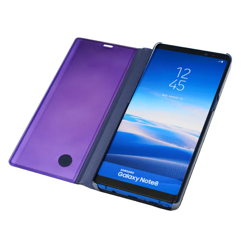 YOKIRIN роскошный кожаный умный зеркальный флип чехол для телефона samsung Galaxy Note 8 S8 J3