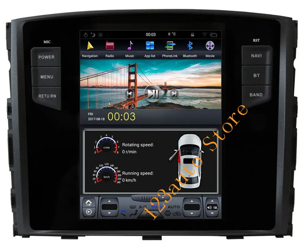 10 4 ''вертикальный автомобильный сенсорный экран в стиле Tesla стиль Android 8 1 DVD gps