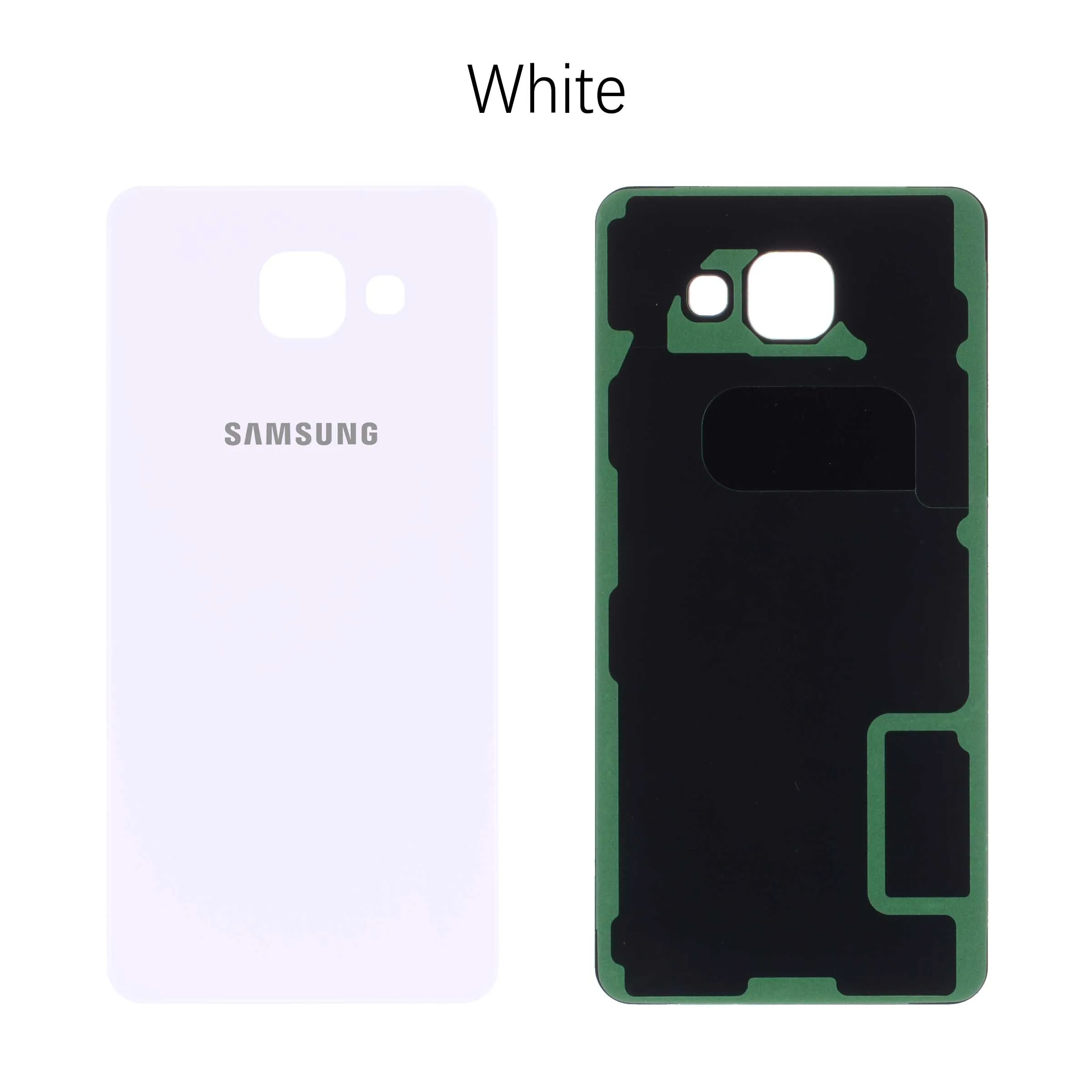 Задняя крышка батареи для Samsung Galaxy A5 A510 A510F задняя крышка корпуса батарейного отсека чехол запасные части - Цвет: White