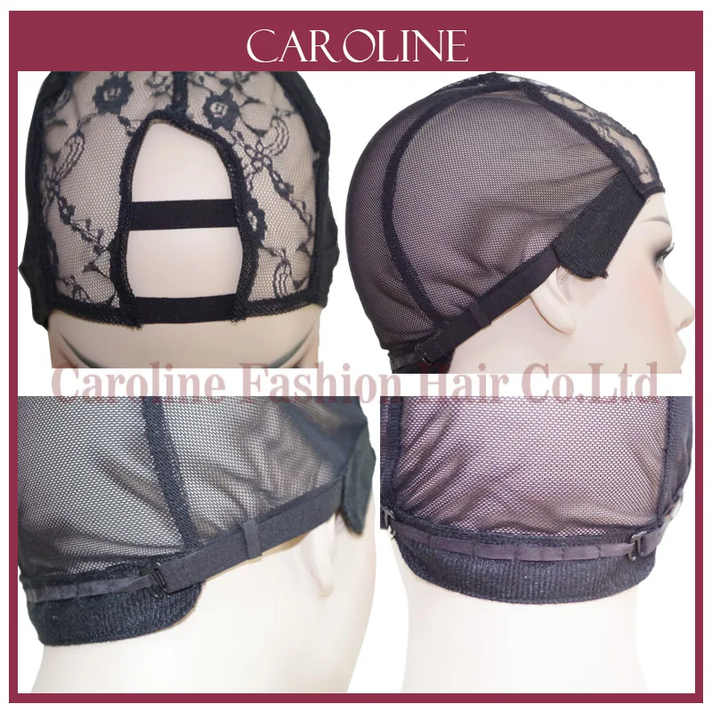 3 шт. U образным вырезом бесклеевой парик шнурка Кепки для изготовления парики с