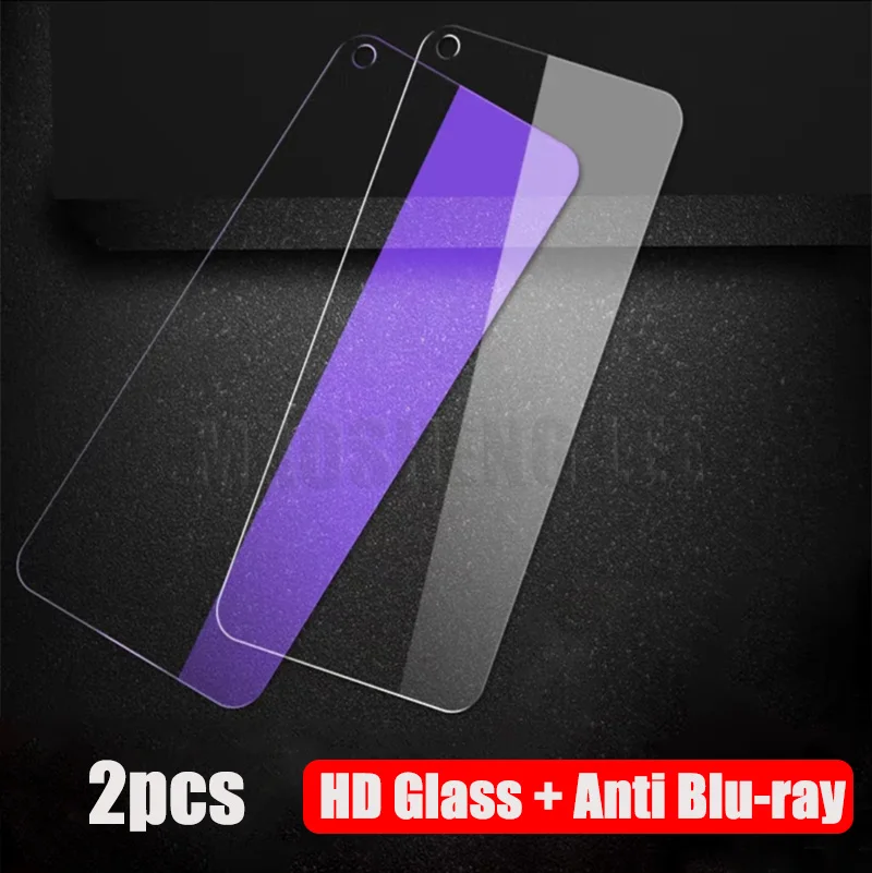 HD and Anti Blu-ray 2 шт./партия, закаленное стекло для huawei Honor 20 Pro 20 S View 20, защита для экрана 9 H, Защитное стекло для Honor V20 - Цвет: HD and Anti Blu-ray