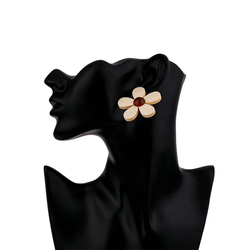 Корейские романтические морские большие цветы деревянные цветные