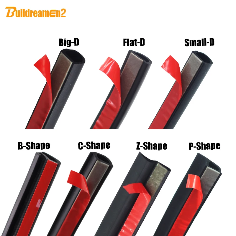 Buildreamen2 автомобильный Стайлинг дверной капот багажника уплотнительная полоса