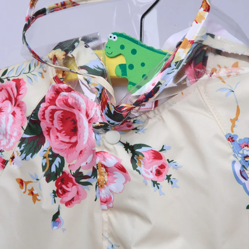 Южная Корея прекрасный большой цветок Детский плащ взрослых Мода Для Девочек