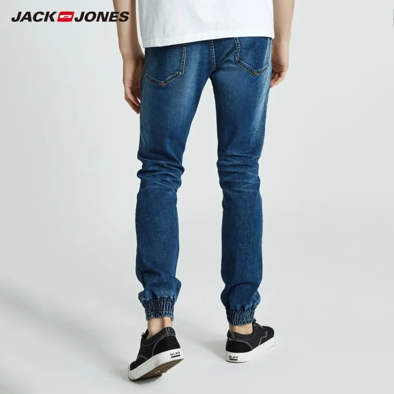 Мужские облегающие джинсы JackJones Стрейчевые брюки джоггеры 218332565|Мужские джинсы| |