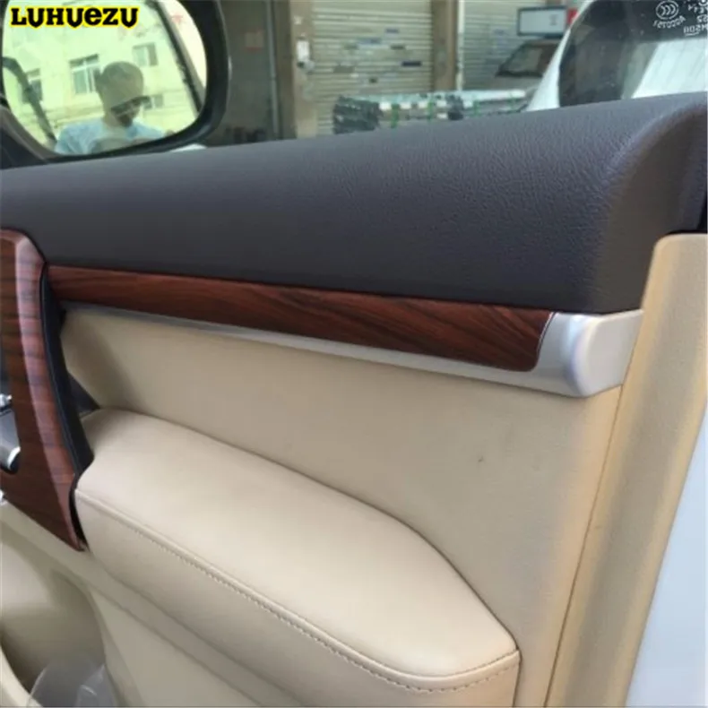 Luhuezu ABS покраска межкомнатные двери литье Стайлинг Обложка для Toyota Land Cruiser V8 200 LC200 аксессуары 2008