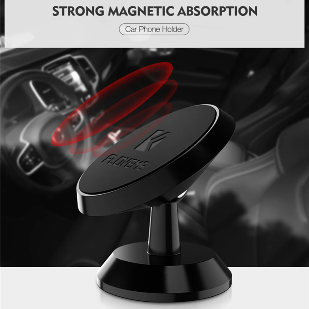 Универсальный автомобильный магнитный держатель поворотный на 360 градусов