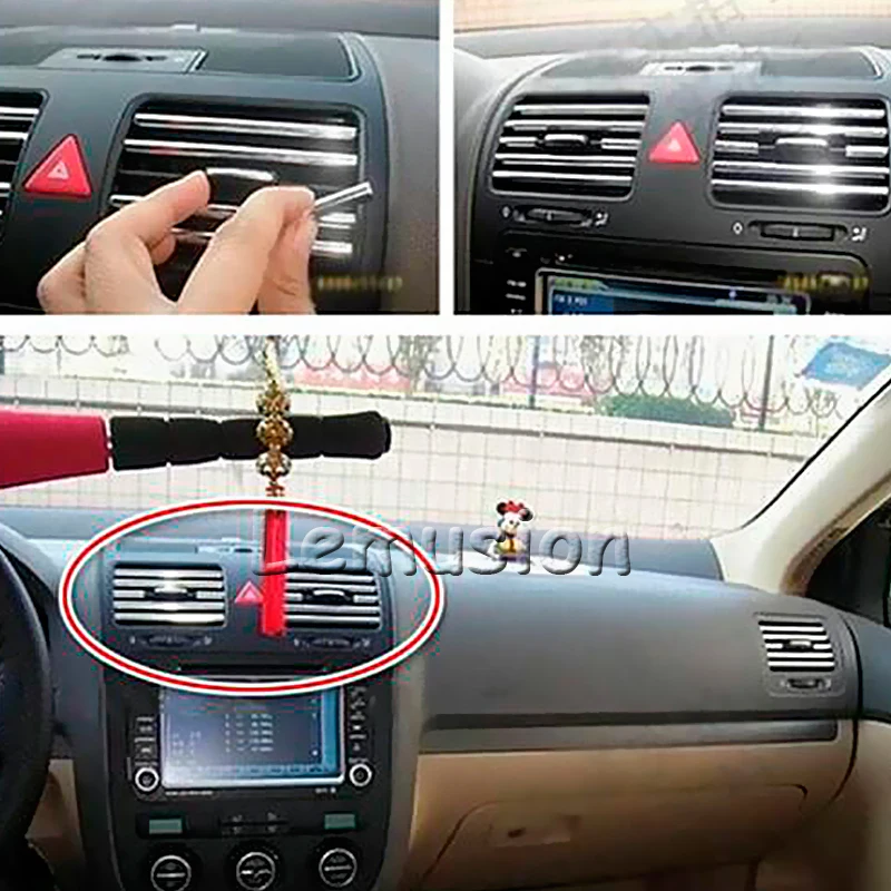 ZD 3 M автостайлинг воздуховод формовка хромированная наклейка для Citroen C5 C4 C3 Mini Cooper