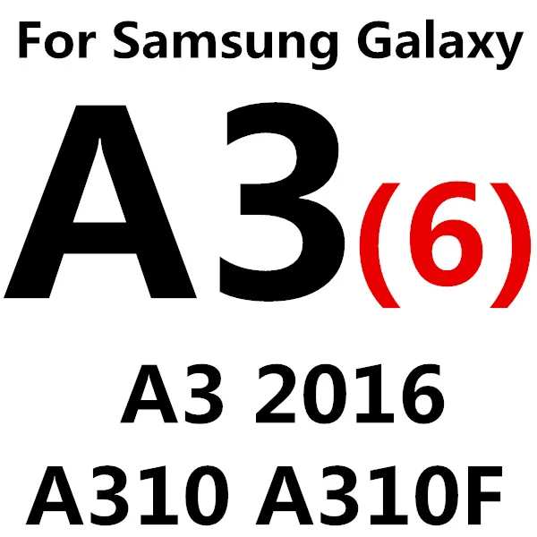 A3 2016 A310 Закаленное Стекло для Samsung Galaxy J3, J5, J7 года A3 A5 на J5 J7 J2 Prime Экран протектор чехол с полным покрытием Защитная крышка - Цвет: A3 2016 A310