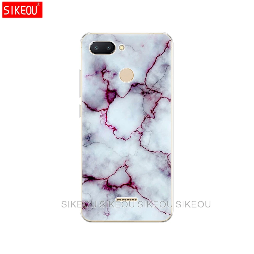 33629 Силиконовый чехол для Xiaomi Redmi 6, чехол с полной защитой, мягкая задняя крышка из ТПУ, чехол для телефона s для Redmi6, бампер hongmi 6, чехол с мрамором - Цвет: 33629